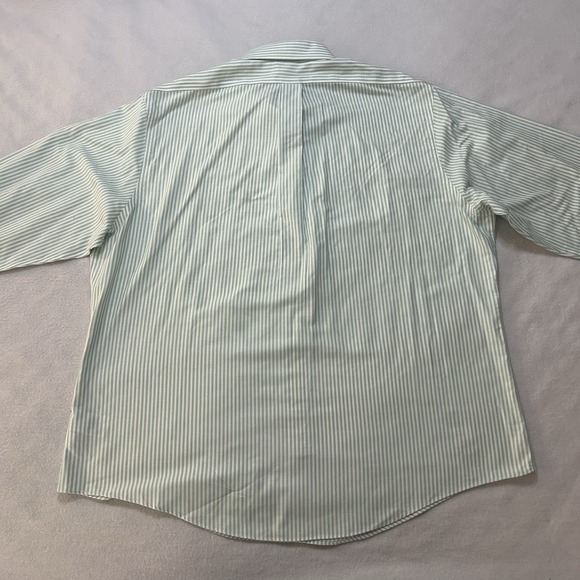 Brooks Brothers Shirt Men's 2XL Green Striped Regent 1818 Non-Iron Supima Button - Picture 7 of 9